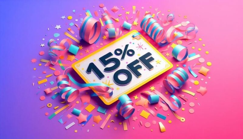 15%OFFクーポン　イメージ