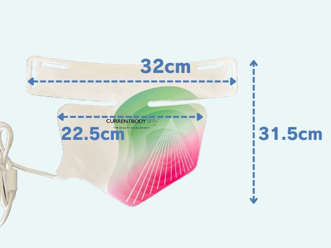 LED ブライトニングネック＆デコルテマスク　サイズ