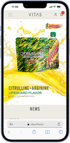 VITASオンラインストアにアクセス