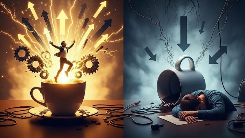 カフェインによる「エナジーバースト」と「クラッシュ」